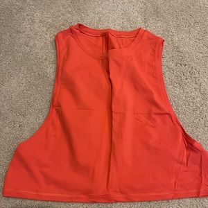Lululemon red/orange crop tank